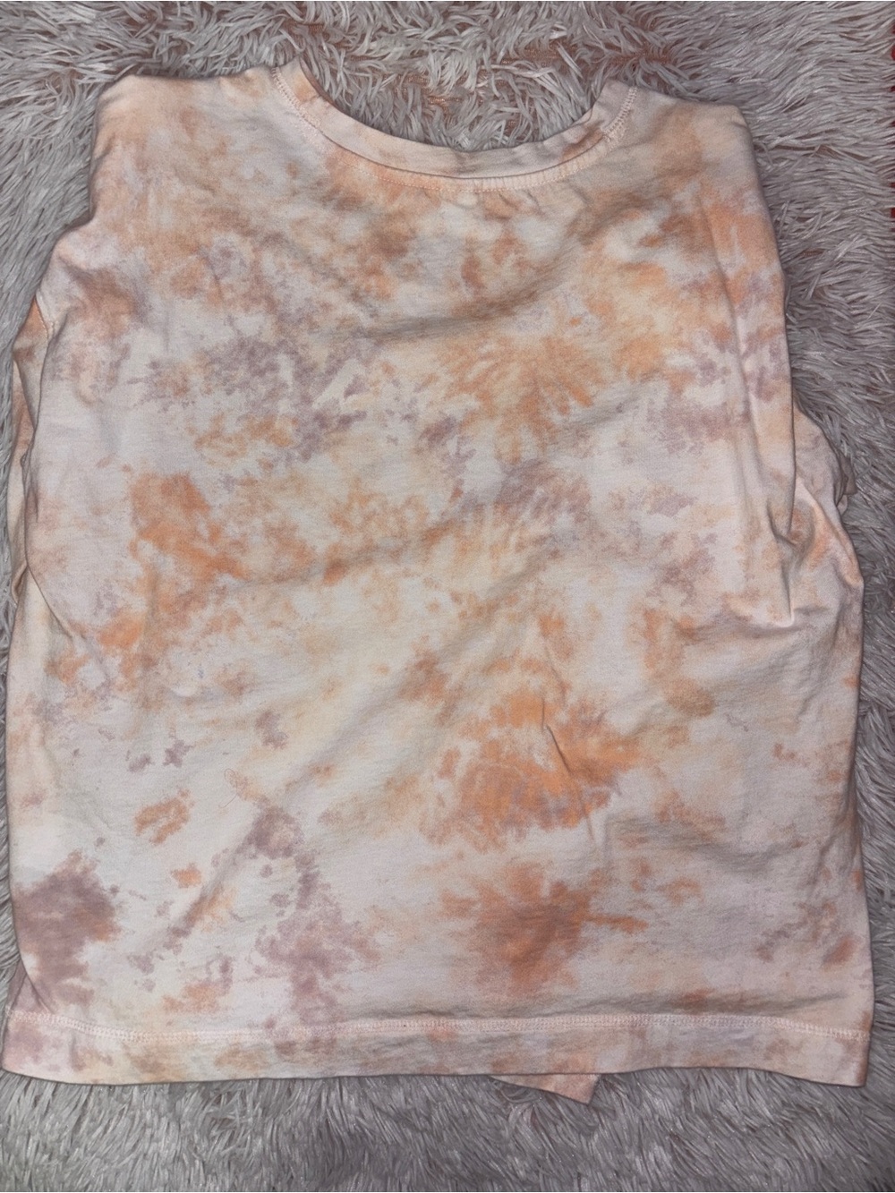 Old Navy Peach & Cream Tie-Dye Long Sleeve Tee - Picture 2 of 3